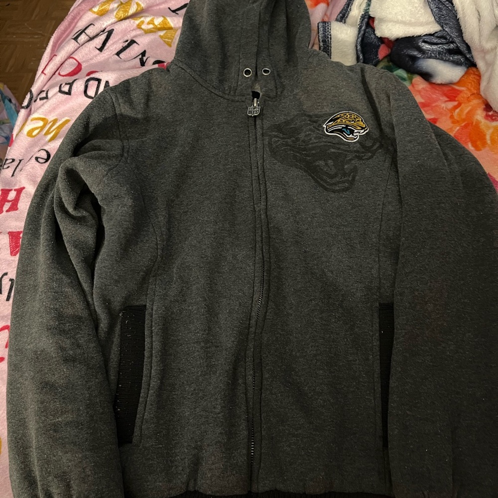 NFL Gray Zip-Up Hoodie
